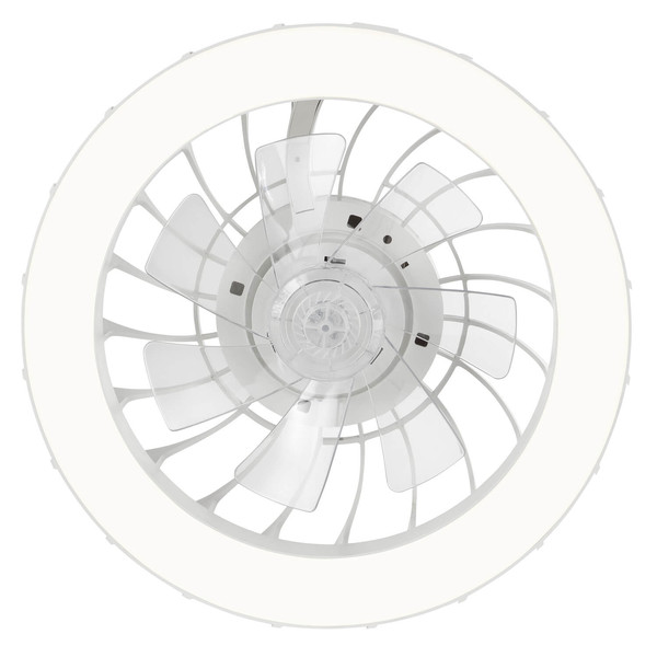 Brilliant Fanora LED Deckenleuchte 46cm mit Ventilator 30W Weiß Ventilator, Nachtlicht, Timer G81080/05