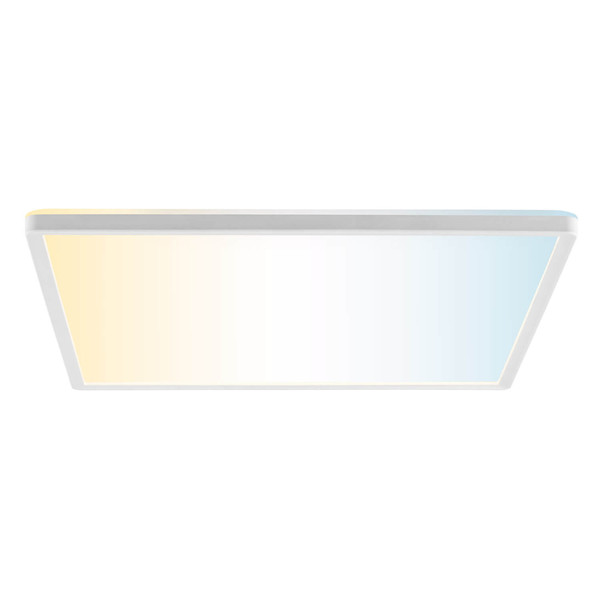 Brilliant Lumaro LED Deckenaufbau-Paneel 42x42cm 22W Weiß Nachtlicht, Timer G81993/85