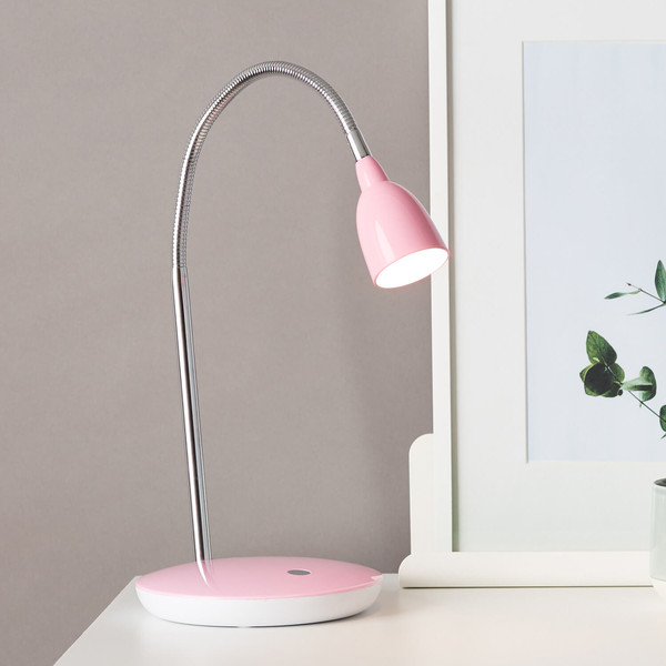 Brilliant Anthony LED Tischleuchte 2,4W Warmweiß Eisen Pink G92935/17