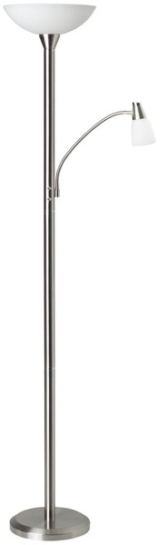 Brilliant Lucy LED Deckenfluter mit Lesearm E27 5W/4,8W Warmweiß Eisen G93004/13