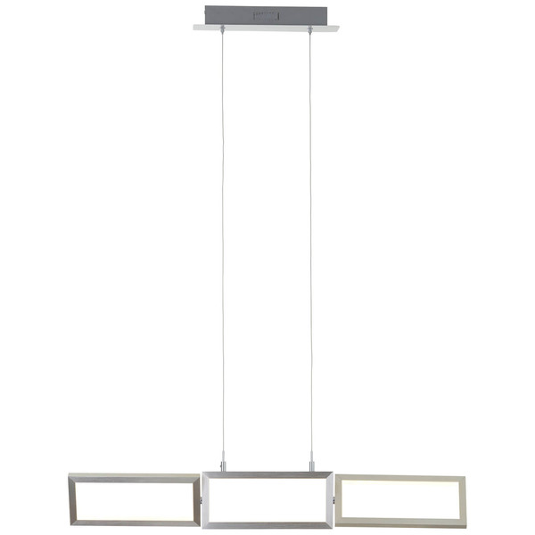 Brilliant Tunar LED Pendelleuchte, 3-flammig 34W Warmweiß Aluminium G93450/21