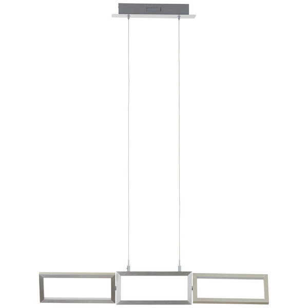 Brilliant Tunar LED Pendelleuchte, 3-flammig 34W Warmweiß Aluminium G93450/21