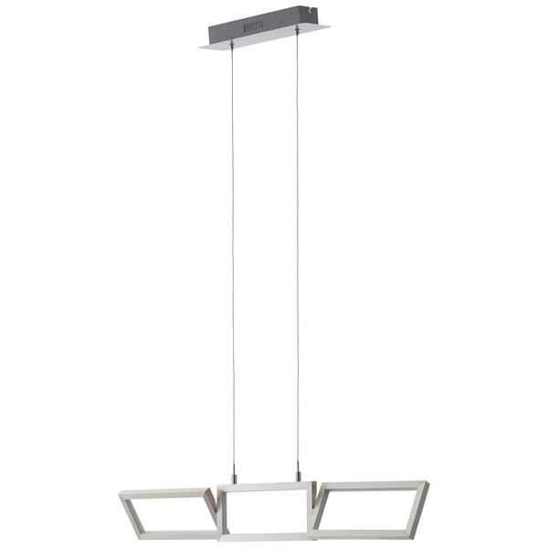 Brilliant Tunar LED Pendelleuchte, 3-flammig 34W Warmweiß Aluminium G93450/21