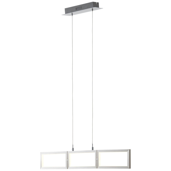 Brilliant Tunar LED Pendelleuchte, 3-flammig 34W Warmweiß Aluminium G93450/21