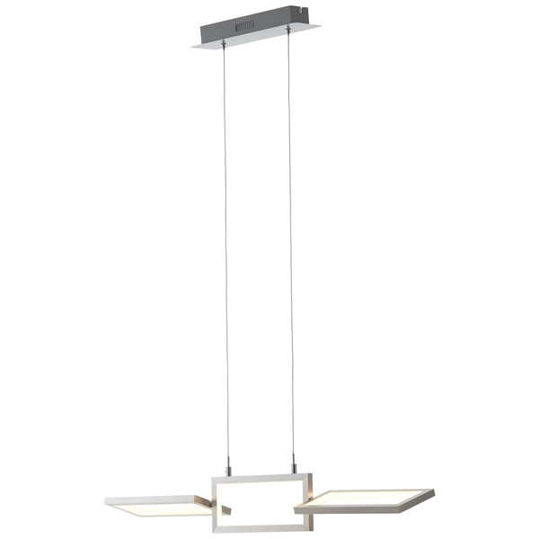 Brilliant Tunar LED Pendelleuchte, 3-flammig 34W Warmweiß Aluminium G93450/21