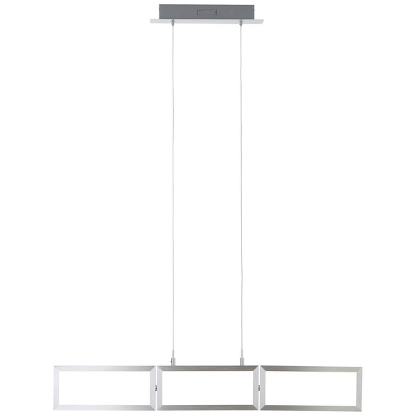 Brilliant Tunar LED Pendelleuchte, 3-flammig 34W Warmweiß Aluminium G93450/21