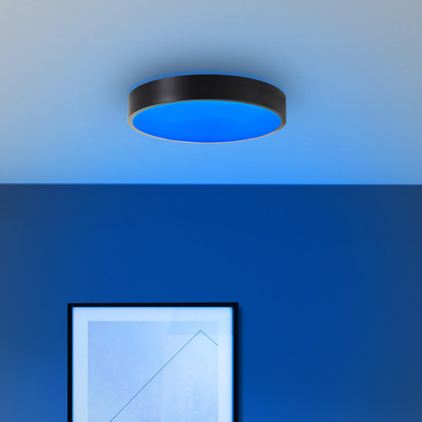 Brilliant Vadin LED Deckenleuchte 33cm 24W Weiß Schwarz Timer, Nachtlicht G94880/76