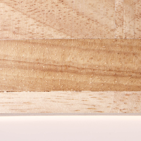 Brilliant Slimline LED Wand- und Deckenleuchte 34cm 14W Holz Hell Weiß Memory Funktion, FSC® G99414/75