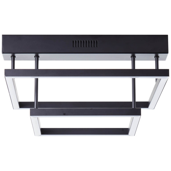 Brilliant Ranut LED Deckenleuchte, 2-flammig 34W Warmweiß Schwarz Memory Funktion G99493/06