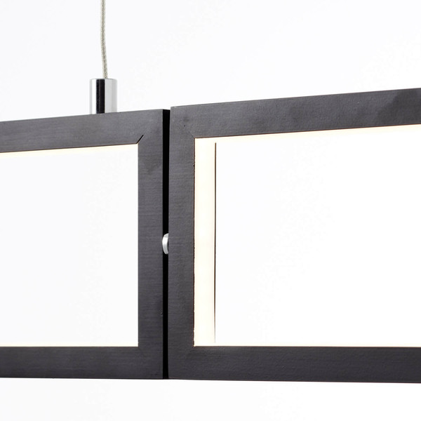 Brilliant Ranut LED Pendelleuchte, 3-flammig 34W Warmweiß Schwarz Memory Funktion G99495/06
