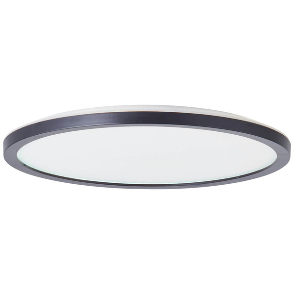 Brilliant Brennan LED Deckenaufbau-Paneel 30cm 17,5W Neutralweiß IP44 Schwarz Weiß Memory Funktion G99653/26