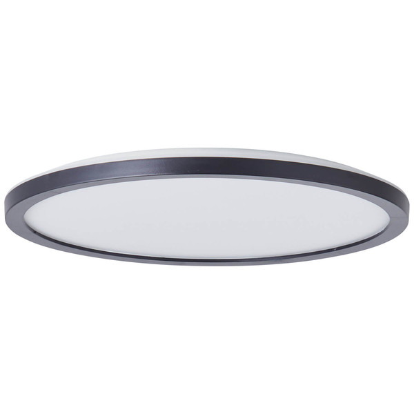 Brilliant Brennan LED Deckenaufbau-Paneel 30cm 17,5W Neutralweiß IP44 Schwarz Weiß Memory Funktion G99653/26