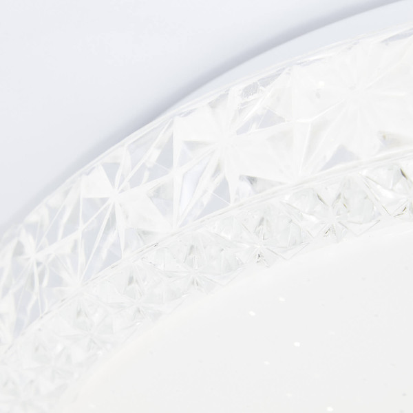 Brilliant Dasie LED Deckenleuchte 29,5cm 12W Neutralweiß Weiß Sternenglanz G99700/05
