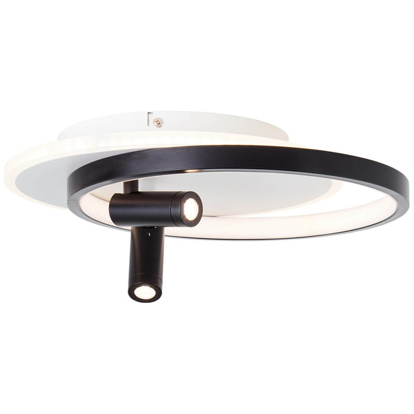 Brilliant Eunomia LED Deckenleuchte 35x30cm, 2-flammig 30W Warmweiß Schwarz Weiß Memory Funktion G99753/76