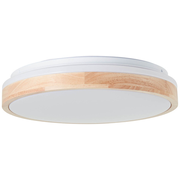 Brilliant Brodsky LED Deckenleuchte 38cm 24W Warmweiß Holz Hell Weiß FSC® G99790/75