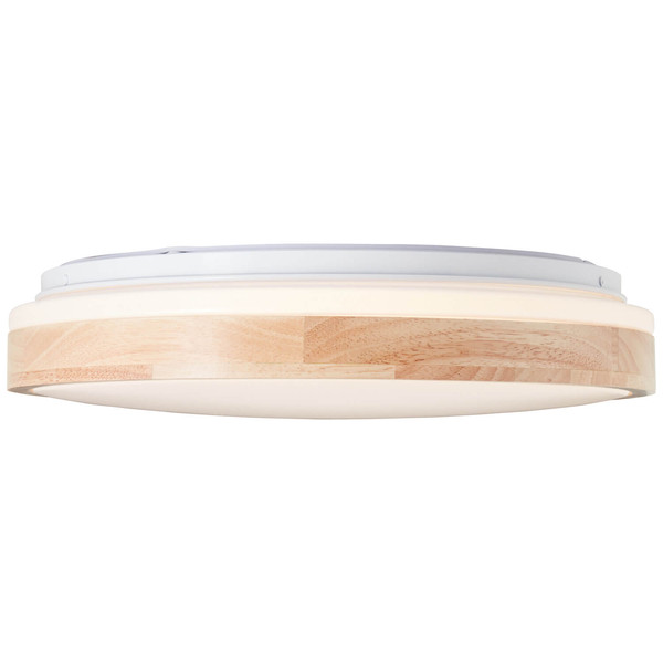 Brilliant Brodsky LED Deckenleuchte 38cm 24W Warmweiß Holz Hell Weiß FSC® G99790/75