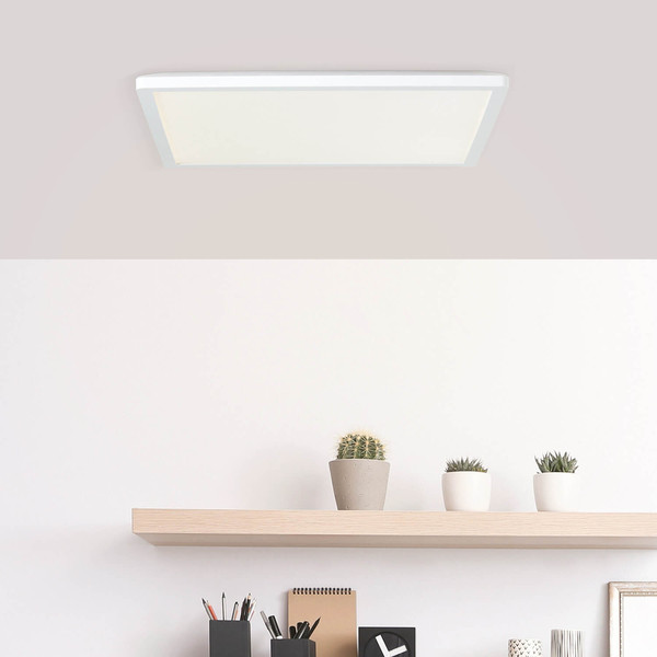Brilliant Milton LED Deckenaufbau-Paneel 42x42cm 24W Neutralweiß Weiß G99877A05