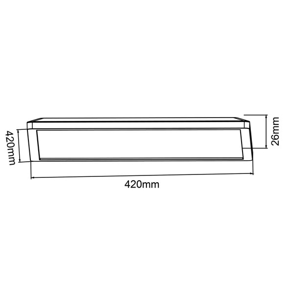 Brilliant Sorell LED Deckenaufbau-Paneel 42x42cm 24W Schwarz Weiß Memory Funktion, Nachtlicht, Timer G99881A76