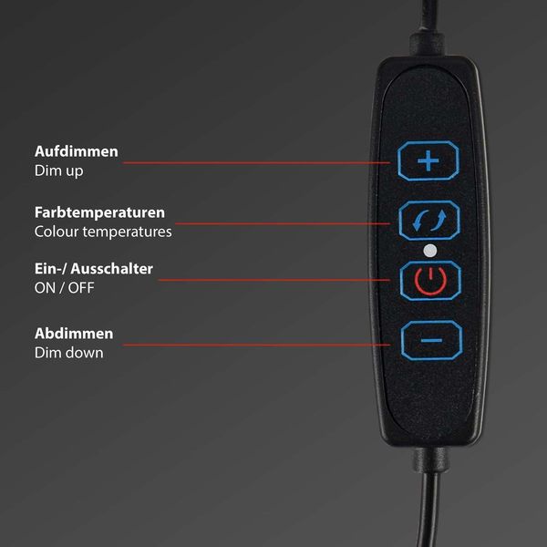 Briloner SCREEN LED Klemmleuchte USB-Monitorleuchte dimmbar 3,5W Bildschirmlampe