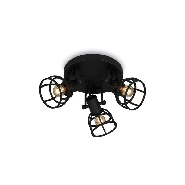 Briloner KORBO BLACK E14 Spotleuchte 3-fach Schwarz