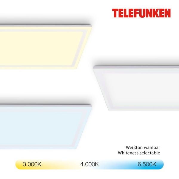 Telefunken MAGIC FRAMELIGHT LED Panel Magic RGB Framelight 102x27cm dimmbar 22W Weiß steuerbare Lichtfarbe +Fernbedienung