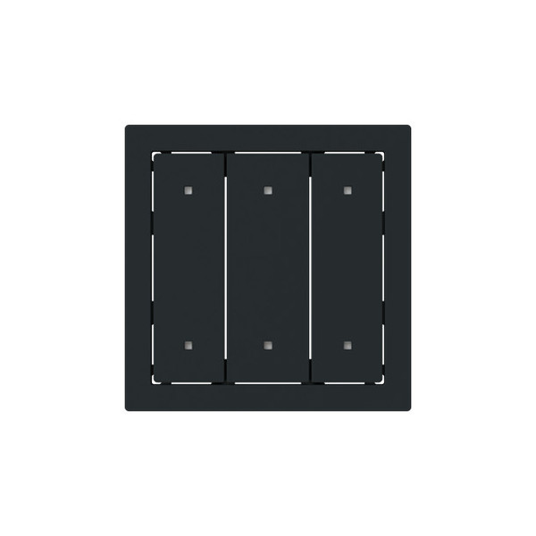 Busch-Jaeger Wippe für Elektroniktaster 3-fach mit transparenten Kalotten Busch-art linear 2CKA001751A3332 2570-30-45M