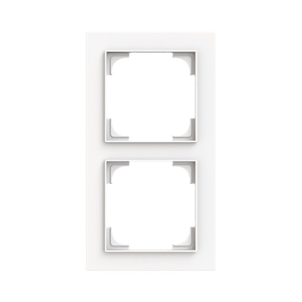 Busch-Jaeger Abdeckrahmen 2-fach studioweiß matt - Busch-art linear Busch-art linear 2CKA001754A4846 1722-44M