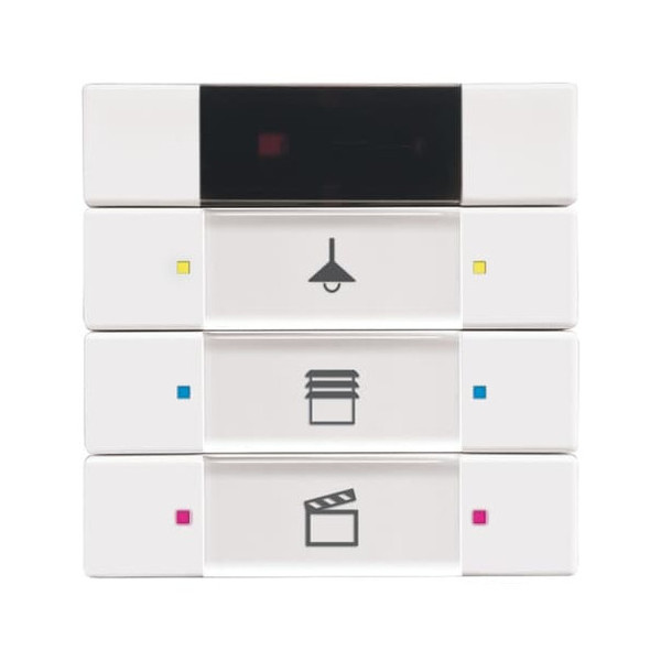 Busch-Jaeger Bedienelement 3/6-fach, mit IR-Schnittstelle Multifunktion/Farbkonzept 2CKA006135A0145 6129/01-84