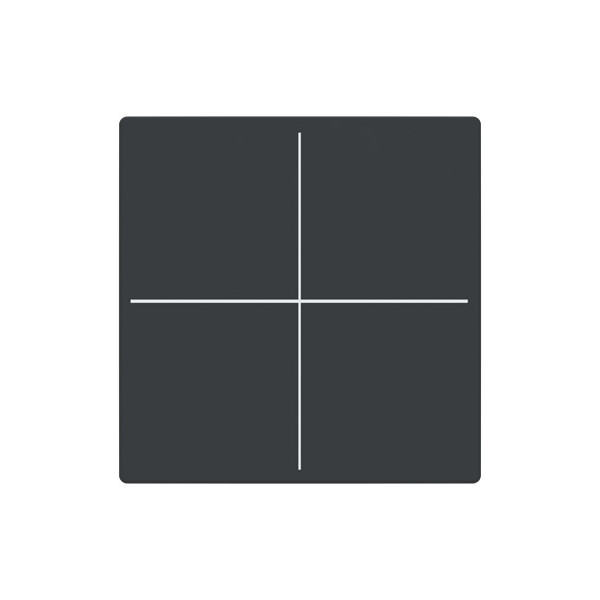 Busch-Jaeger Abdeckung, 4-fach für Keypad Format 63 - solo/future LFW/A.4.63.11-81 2CKA006199A0066 LFW/A.4.63.11-81