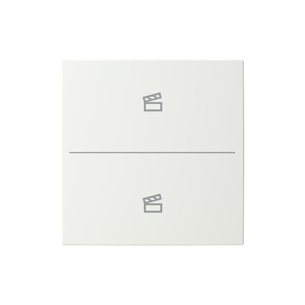 Busch-Jaeger Abdeckung als Taster 2-fach mit Symbol Szene Busch-balance SI 2CKA006199A0340 LFST/A.2.55.11-914