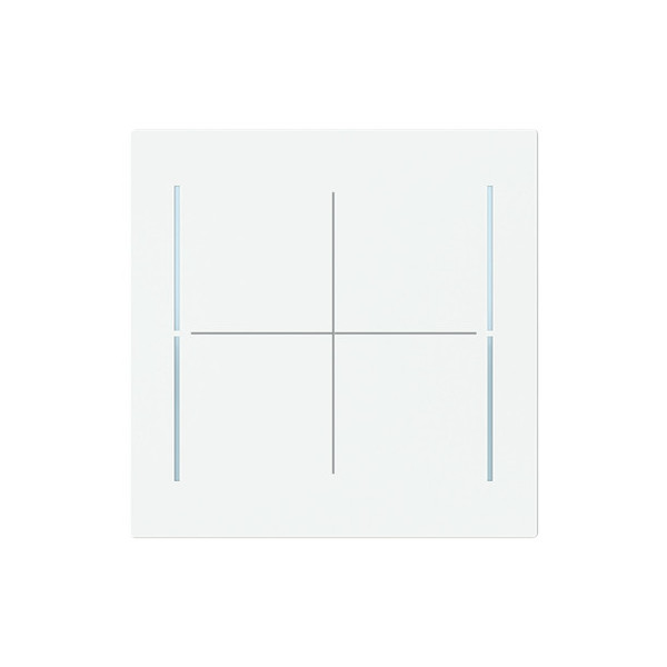 Busch-Jaeger Abdeckung, 4-fach für Keypad Studioweiß matt Busch-art linear 2CKA006199A0390 LFW/A.4.70.11-44M