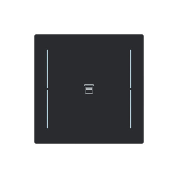 Busch-Jaeger Abdeckung als Taster 1-fach mit Symbol Jalousie Busch-art linear 2CKA006199A0424 LFJ/A.1.70.11-45M