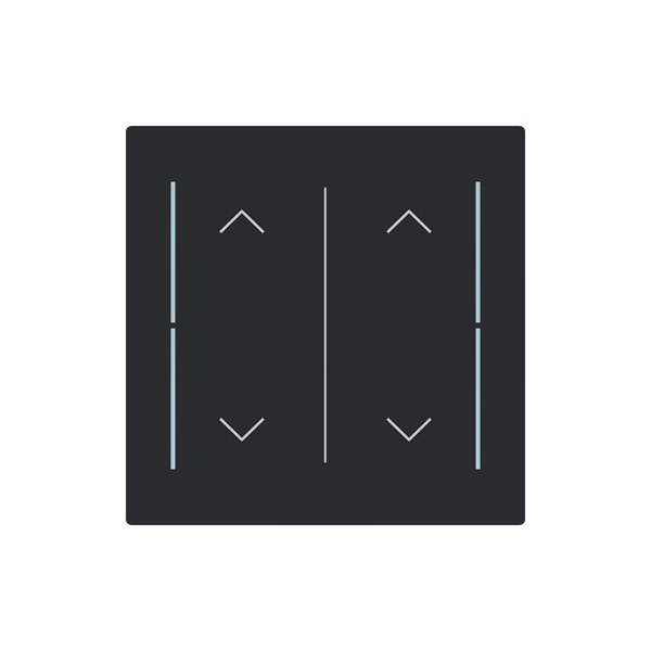 Busch-Jaeger Abdeckung als Wippe 2-fach mit Symbol Auf/Ab Busch-art linear 2CKA006199A0433 LFAW/A.2.70.11-45M