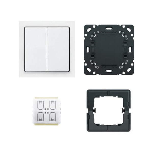 Busch-Jaeger 6716/01 UJ-84 BT-switch, Set, Fut, BJE 2CKA006730A0154 6716/01 UJ-84