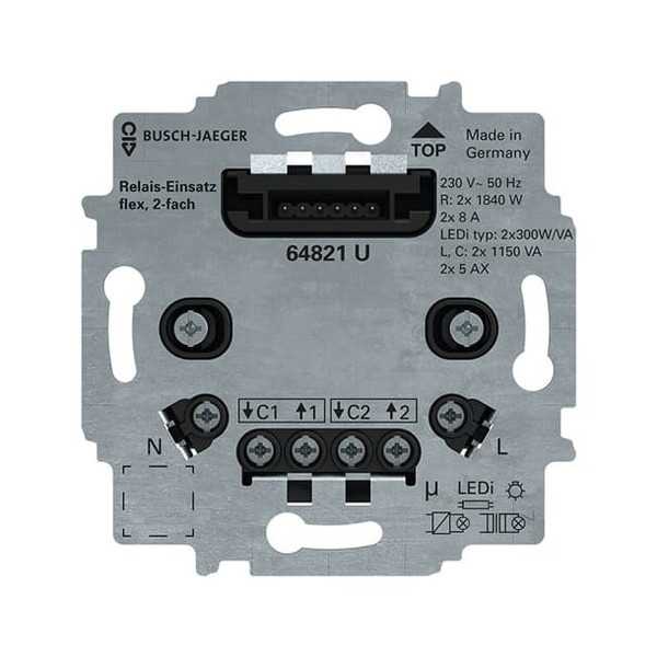 Busch-Jaeger Relais-Einsatz flex 230V 2CKA006800A3044 64821 U