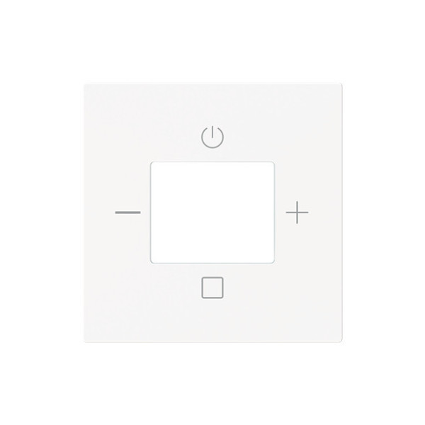 Busch-Jaeger Zentralscheibe mit Aufdruck Busch-Radio studioweiß matt - Busch-art linear 2CKA008200A0286 8252-44M-101