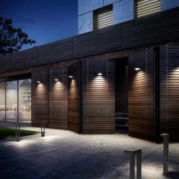 CMD LED Standaußenleuchte 10W Warmweiss IP65 Anthrazit CMD-9050