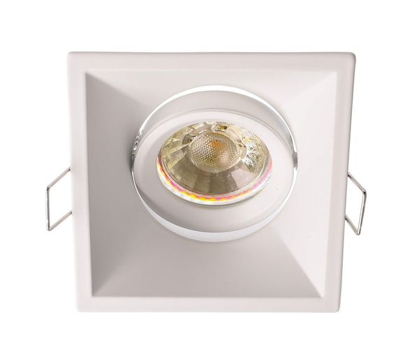 Deko-Light Einbaurahmen, Arktur eckig, Signalweiß, 12V, GU5.3 MR16, max. 50W 110020