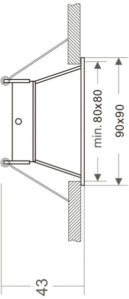 Deko-Light Einbaurahmen, Arktur eckig, Signalweiß, 12V, GU5.3 MR16, max. 50W 110020