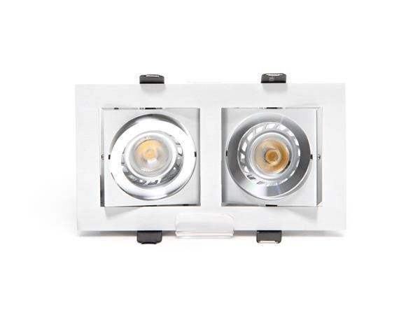 Deko-Light Deckeneinbauring, Kardan II, silber, 12V, GU5.3 MR16, 2x max. 50W 110101