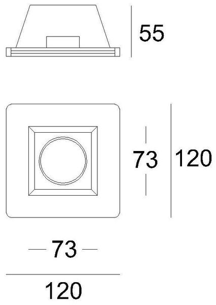 Deko-Light Deckeneinbauring, weiß, 12V, GU5.3 MR16, max. 50W 110500