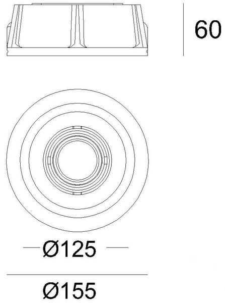 Deko-Light Einbaurahmen, weiß, 12V, GU5.3 MR16, max. 50W 110503