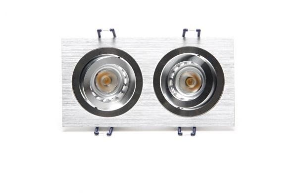 Deko-Light Deckeneinbauring, silber, 12V, GU5.3 MR16, 2x max. 50W 111821