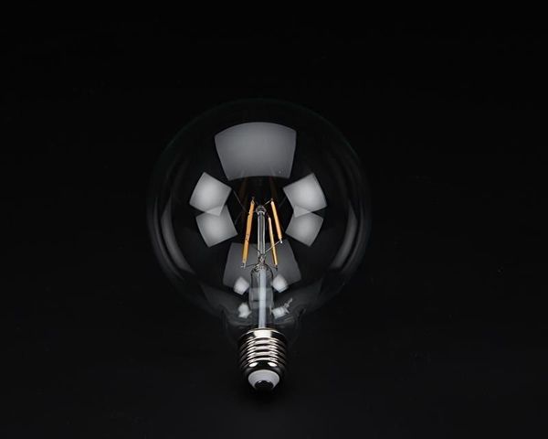 Deko-Light Leuchtmittel, Filament E27 G125 2700K, Warmweiß, 300°, E27, 44W 180064