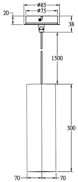 Deko-Light Pendelleuchte Squad, GU10, max. 50W, Alu, Silber 299364