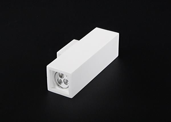 Deko-Light Wandaufbauleuchte Essa, GU10, 2x max. 35W, Gips, weiß, überstreichbar 341105