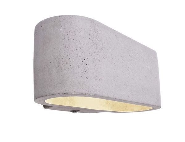 Deko-Light Wandaufbauleuchte Atria, G9, 25W, Beton, grau 341176