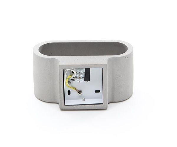 Deko-Light Wandaufbauleuchte Atria, G9, 25W, Beton, grau 341176