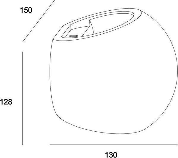Deko-Light Wandaufbauleuchte Osano II, G9, max. 25W, Beton, grau 341177