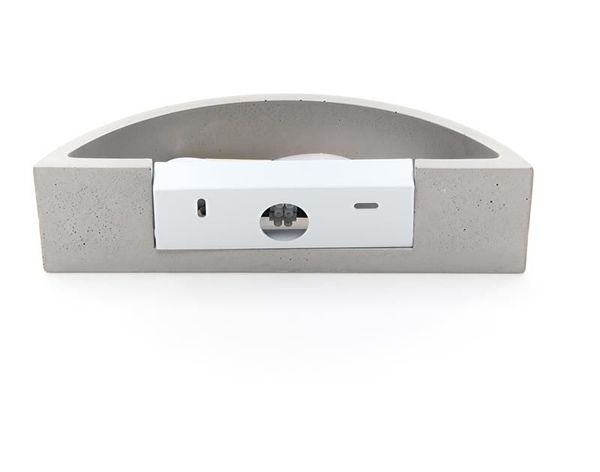 Deko-Light Wandaufbauleuchte Sarin, E14, max. 25W, Beton, grau 341178